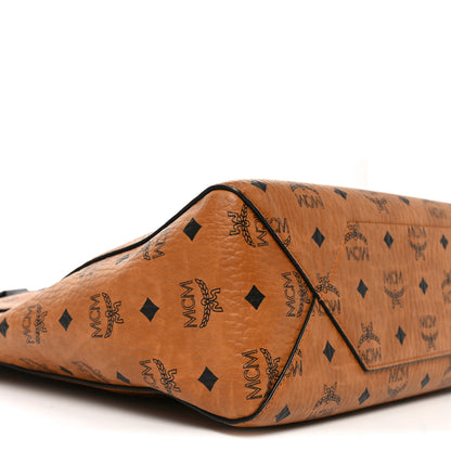 MCM Visetos Klassik Tote Cognac Black 8 of 9