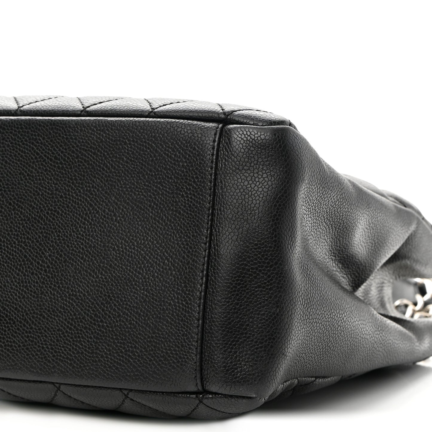 Caviar Quilted Grand Shopping Tote GST Black