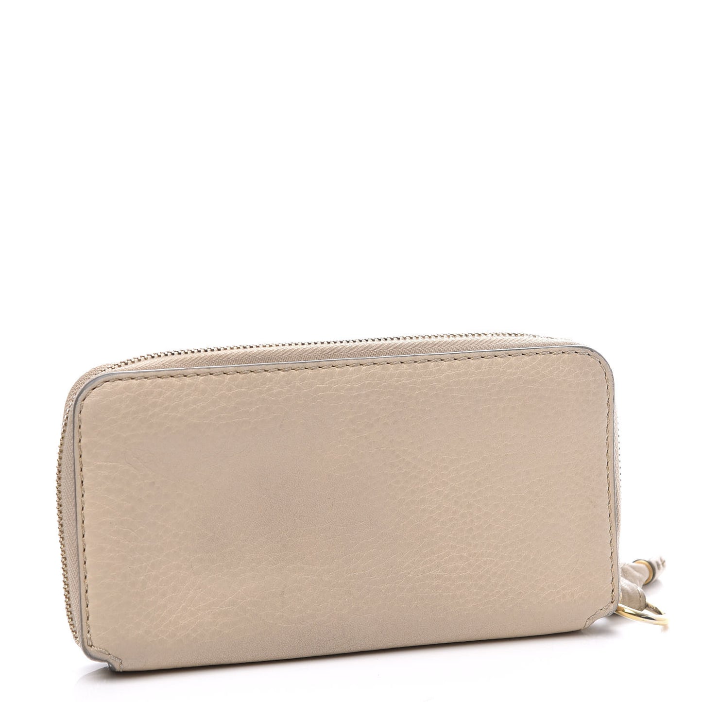 Calfskin Marcie Long Zip Around Wallet Abstract White
