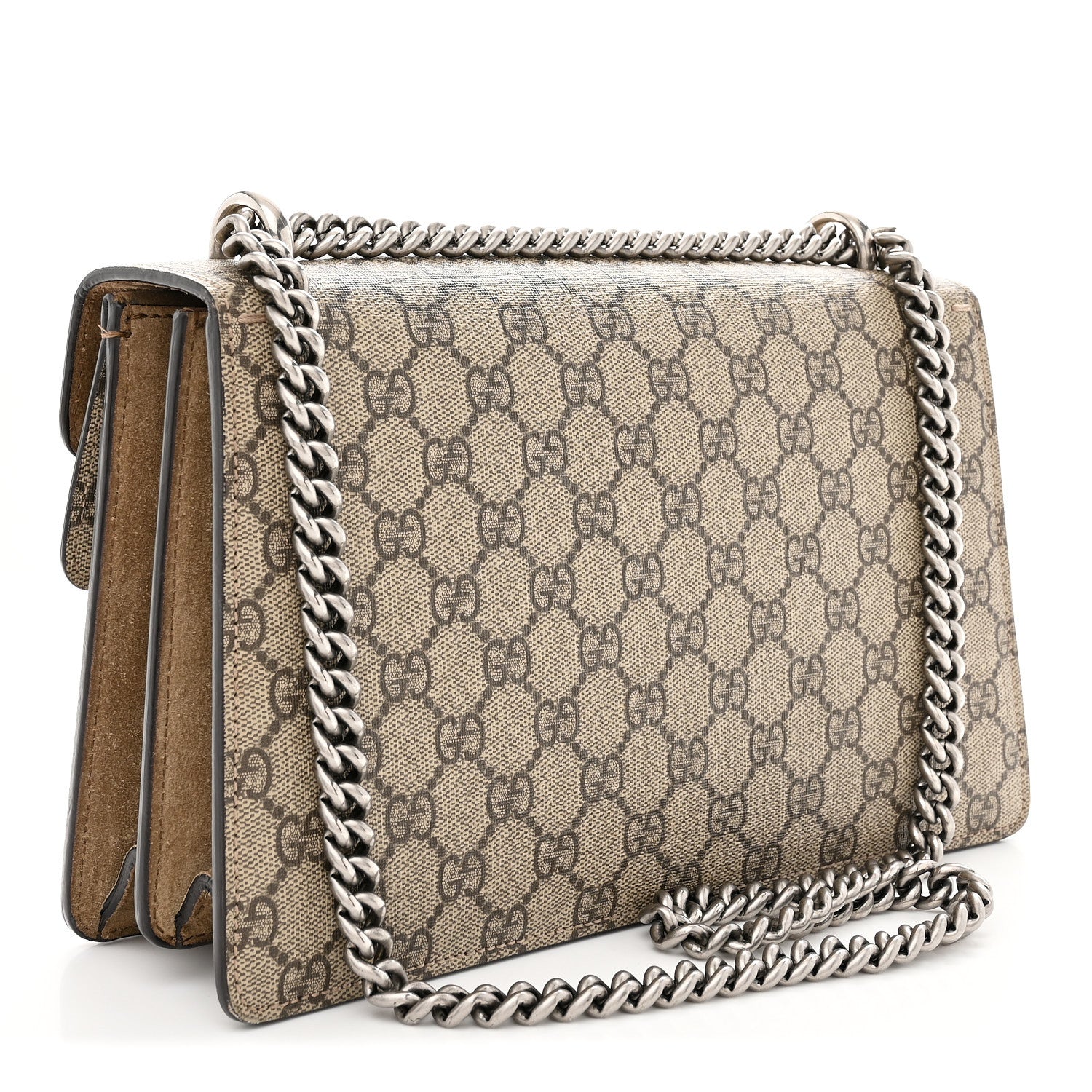 Gucci GG Supreme Monogram Small Dionysus Shoulder Bag Taupe 3 of 14