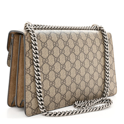 Gucci GG Supreme Monogram Small Dionysus Shoulder Bag Taupe 3 of 14