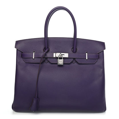 Hermes Epsom Birkin 35 Iris 1 of 11