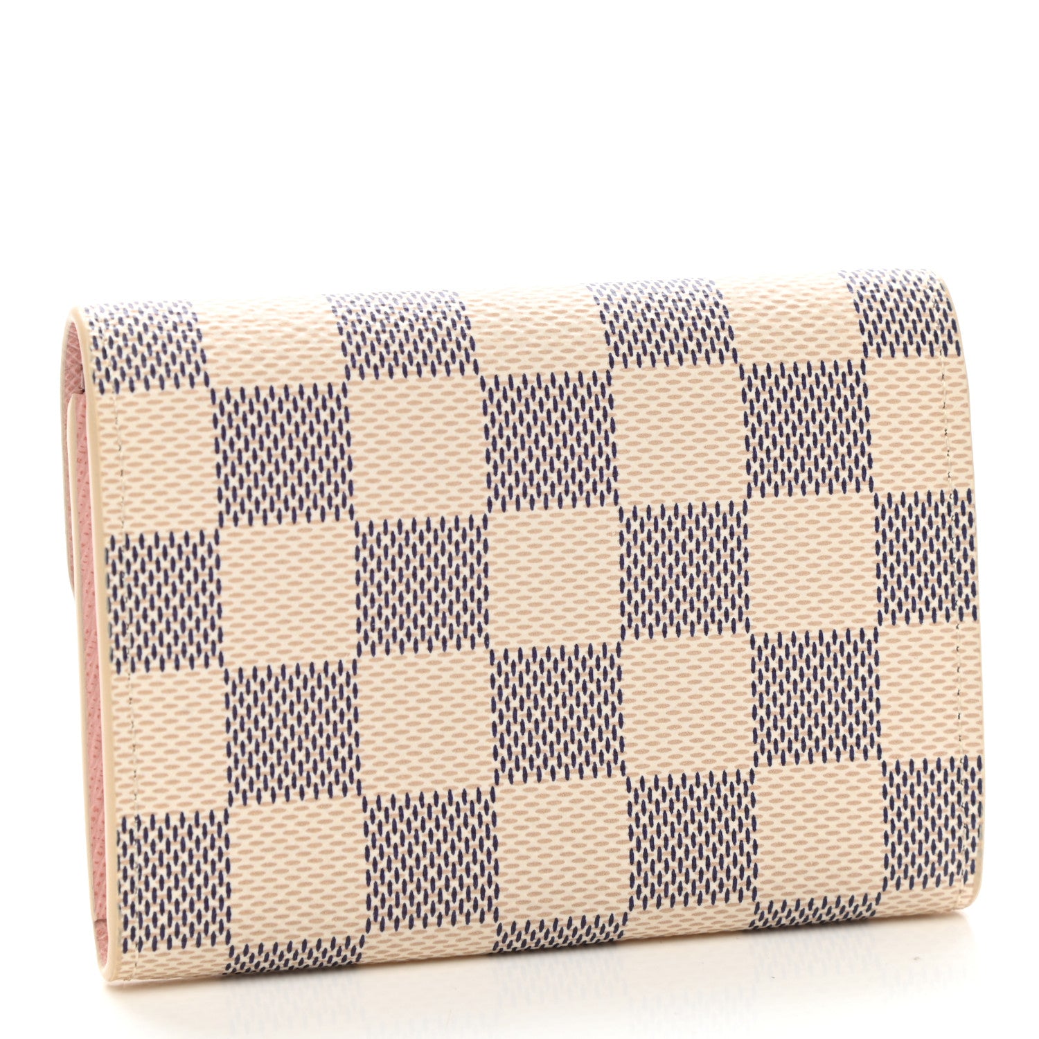 Louis Vuitton Damier Azur Rosalie Coin Purse Rose Ballerine 3 of 8