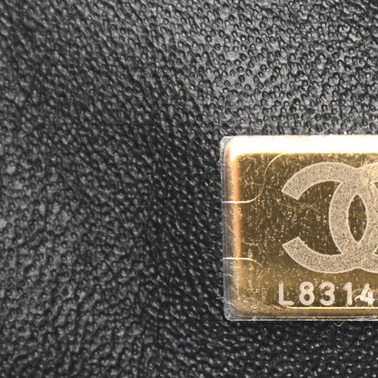 Chanel Lambskin Quilted Mini Rectangular Flap Black White 7 of 9