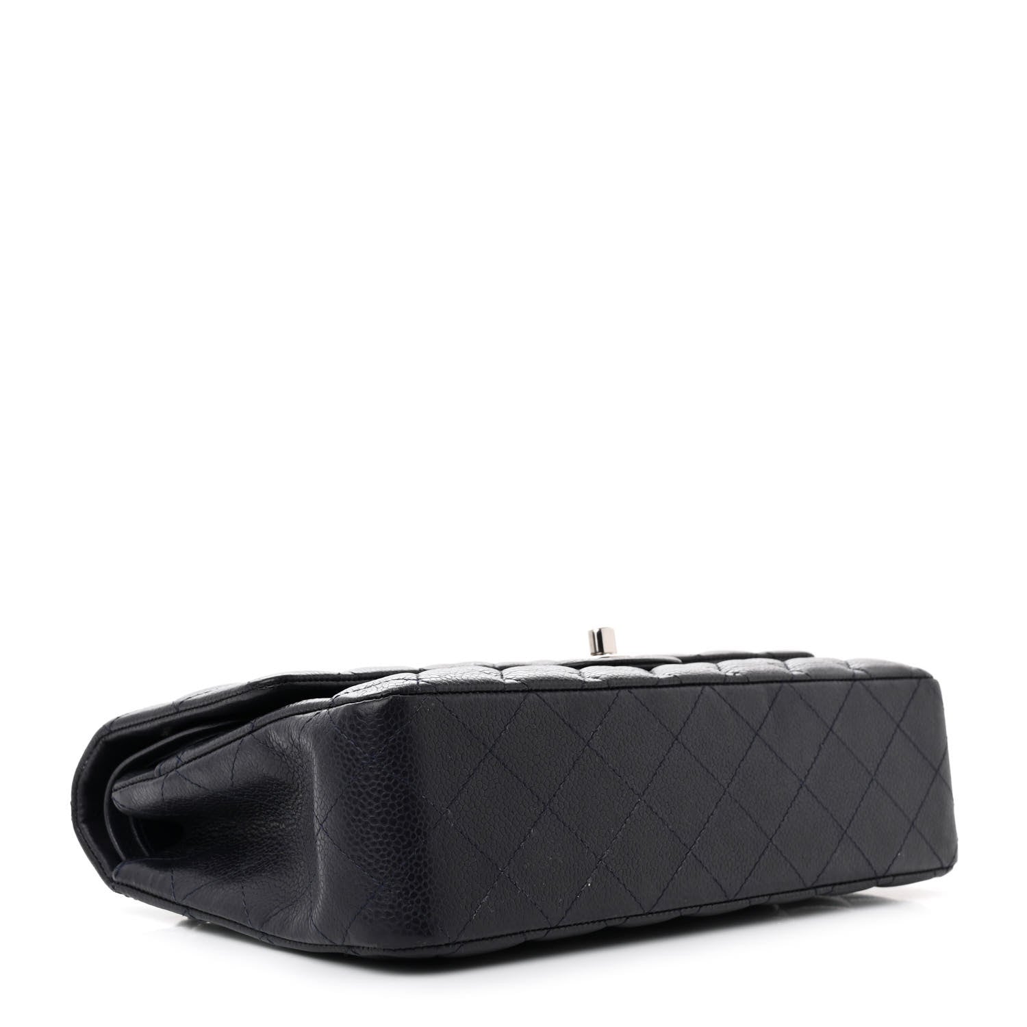 Chanel Caviar Quilted Medium Double Flap Navy 4 of 12