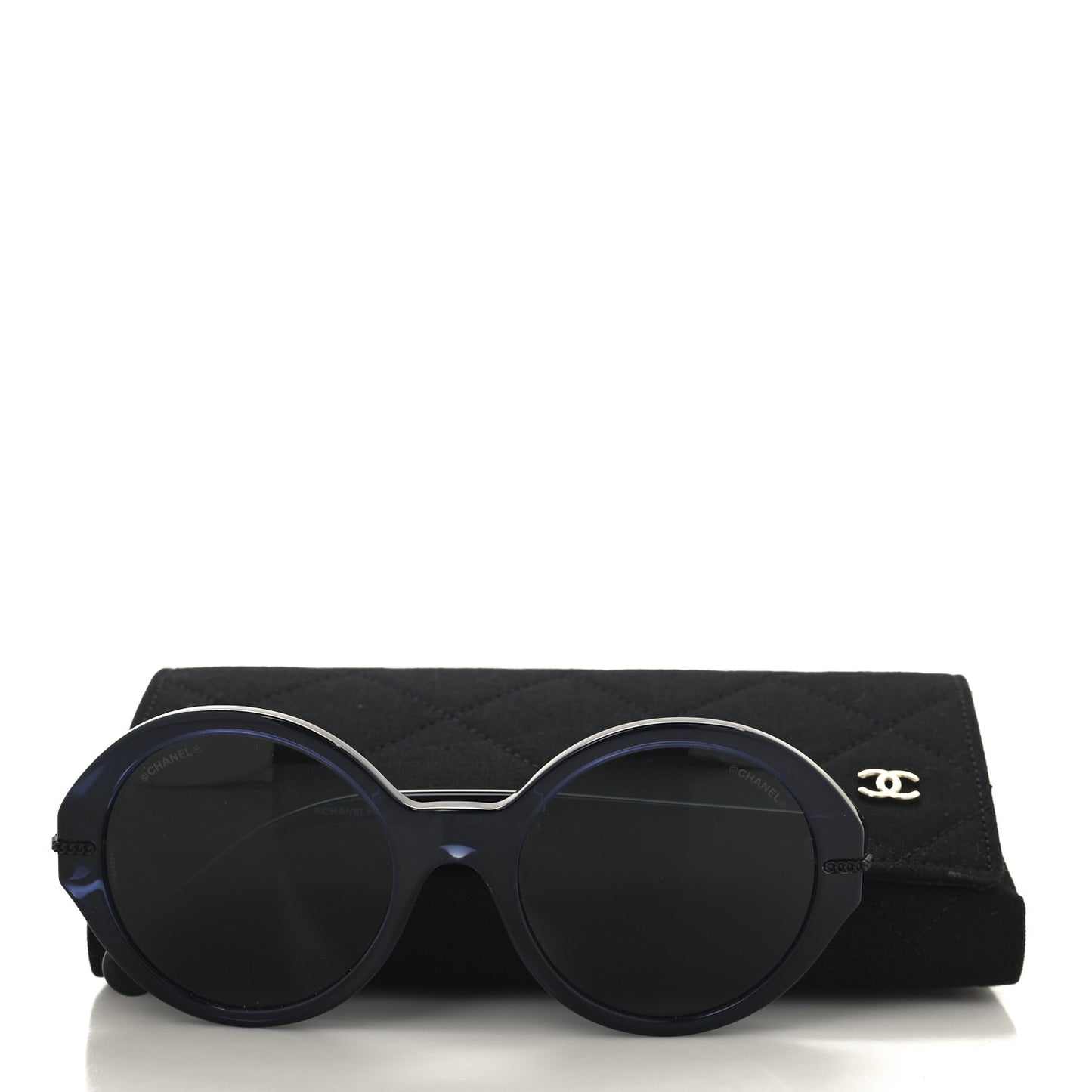 Acetate Chain Sunglasses 5511 Blue