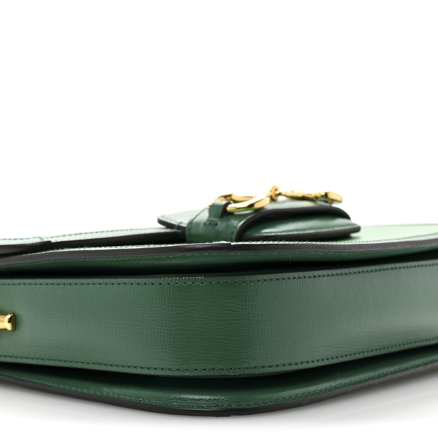 Gucci Azalea Calfskin Horsebit 1955 Shoulder Bag New Shamarock Emerald 9 of 13