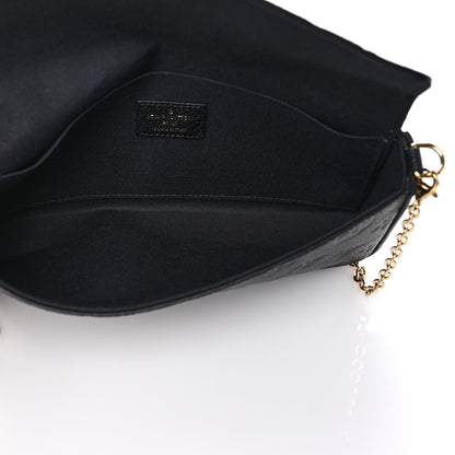 Louis Vuitton Empreinte Pochette Felicie Chain Wallet Black 6 of 10
