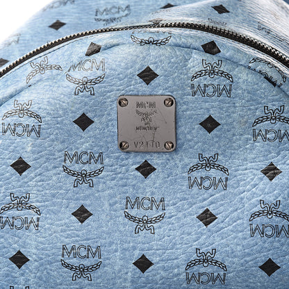 MCM Visetos Medium Stark Backpack Light Blue 11 of 12