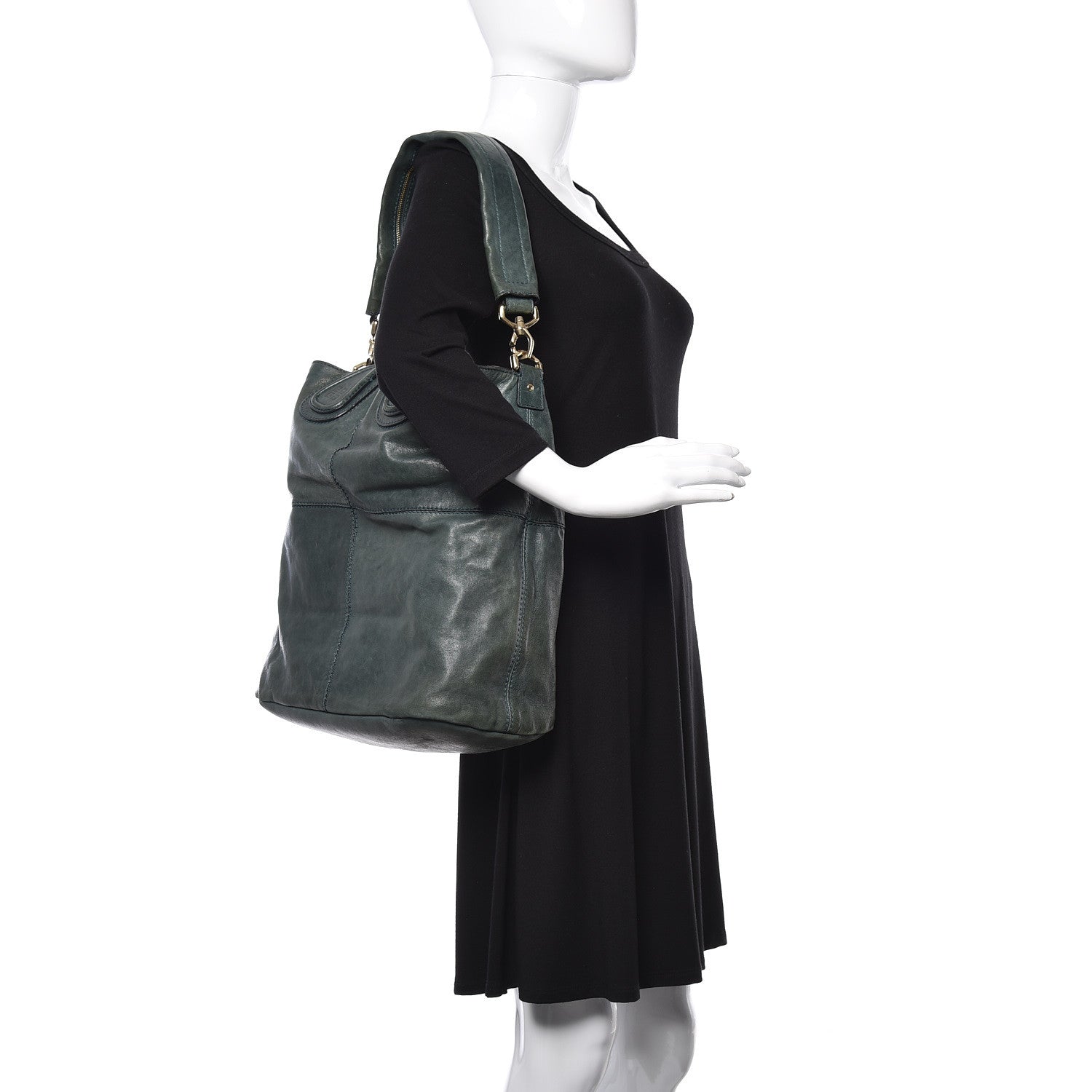 Givenchy Lambskin North South Nightingale Evergreen 2 of 11