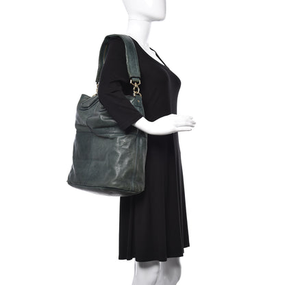 Givenchy Lambskin North South Nightingale Evergreen 2 of 11