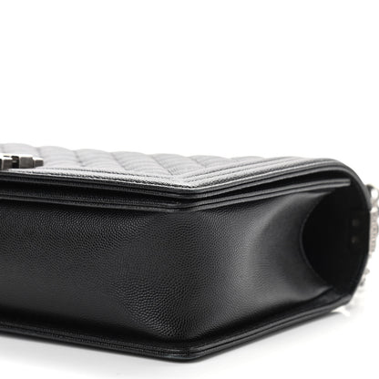 Chanel Caviar Quilted New Medium Boy Flap Black 10 of 10