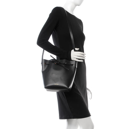 Mansur Gavriel Calfskin Mini Bucket Bag Black Ballerina 2 of 9