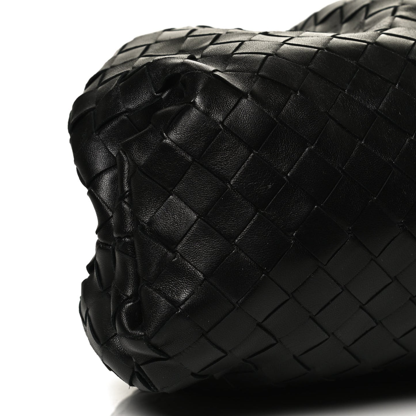 Nappa Maxi Intreccio The Pouch Oversized Clutch Black