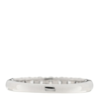 Tiffany Platinum Diamond 2.2mm Half Circle Forever Band Ring 45 3.25 3 of 4