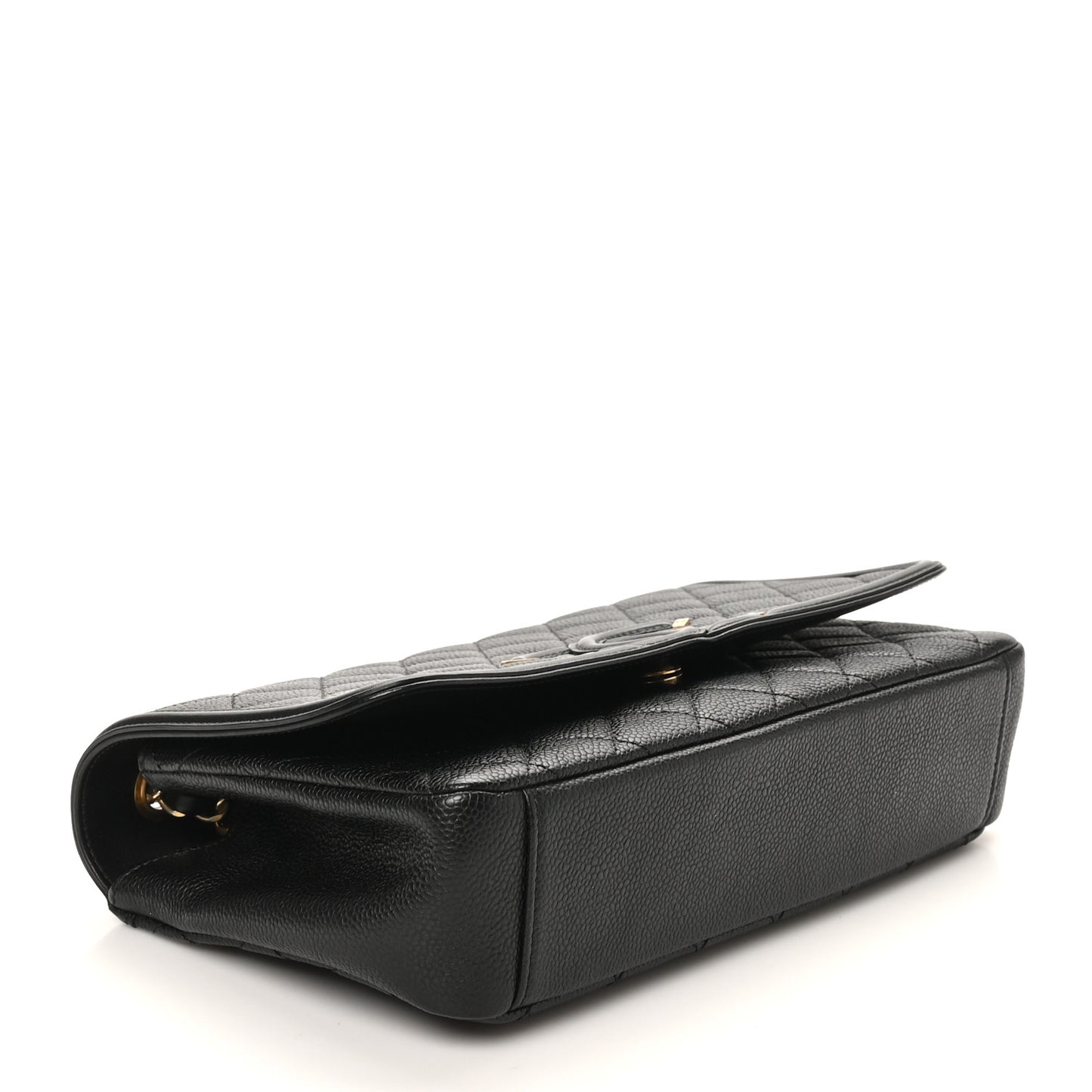 Caviar Quilted Medium CC Filigree Flap Black