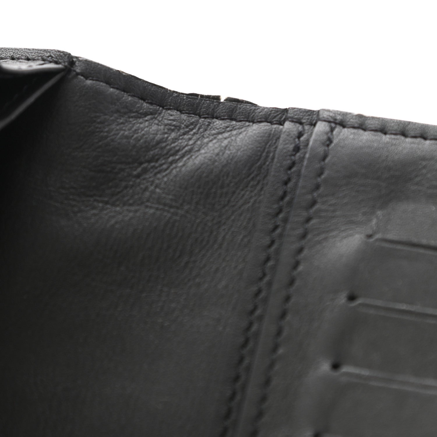 Louis Vuitton Calfskin Monogram Shadow Brazza Wallet Black 9 of 10