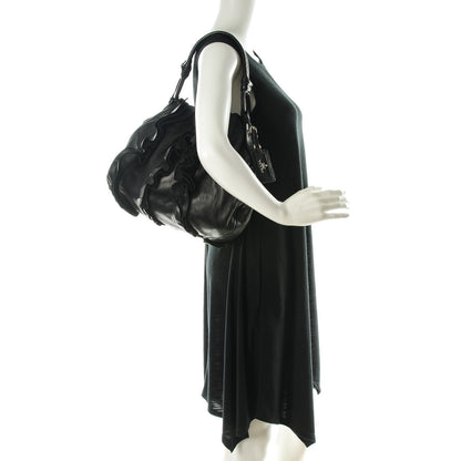 Prada Nappa Ruffle Hobo Nero Black 2 of 9
