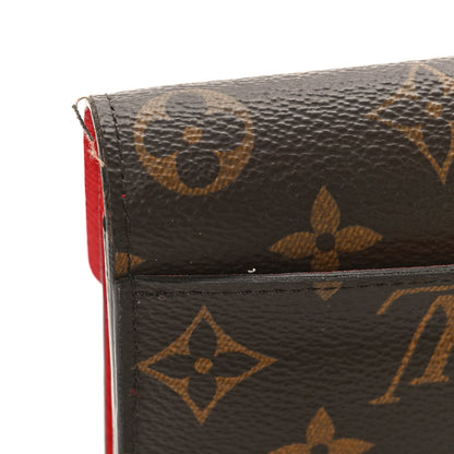 Louis Vuitton Monogram Sarah Wallet NM Coquelicot 10 of 13