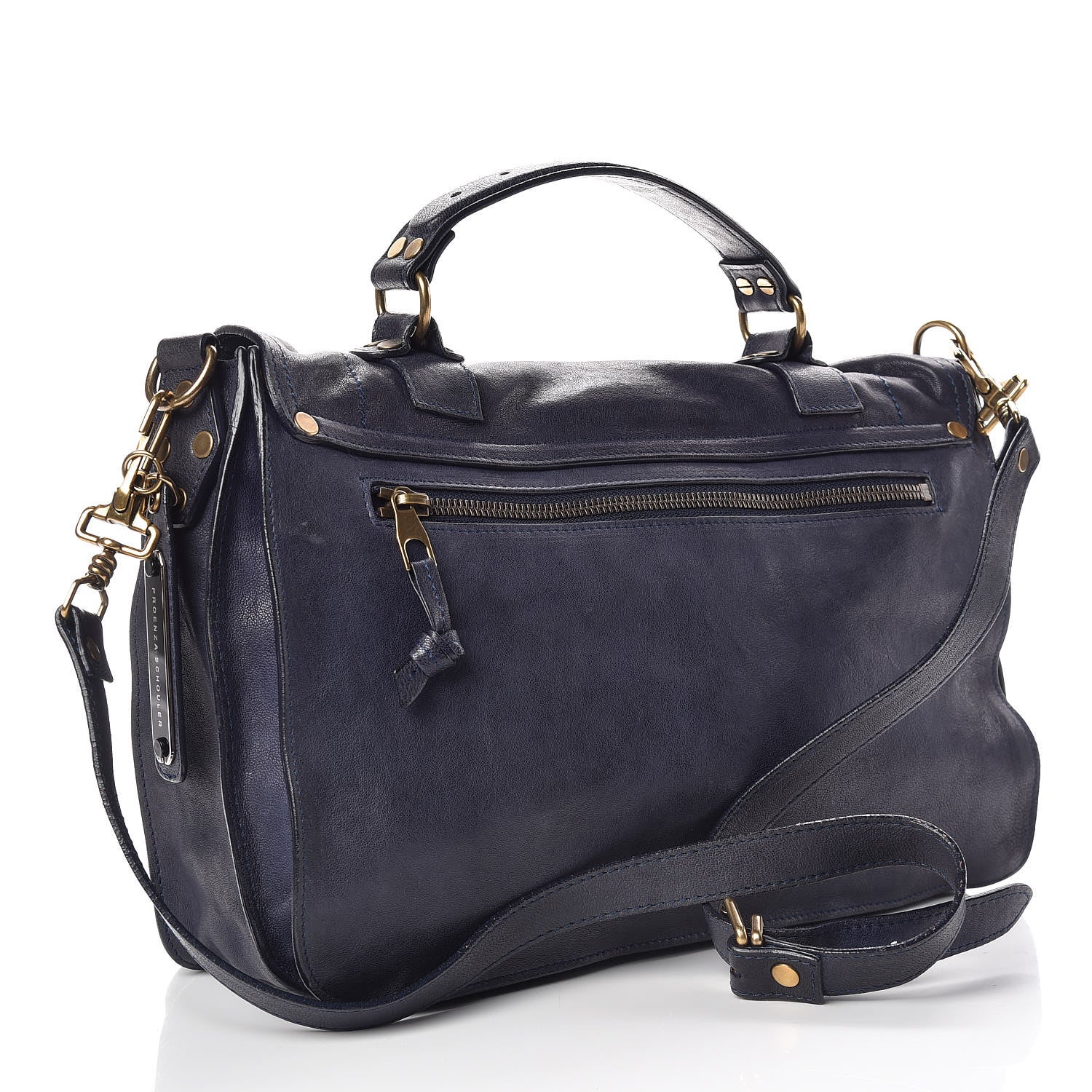 Proenza Schouler Lambskin Medium PS1 Satchel Midnight 3 of 10