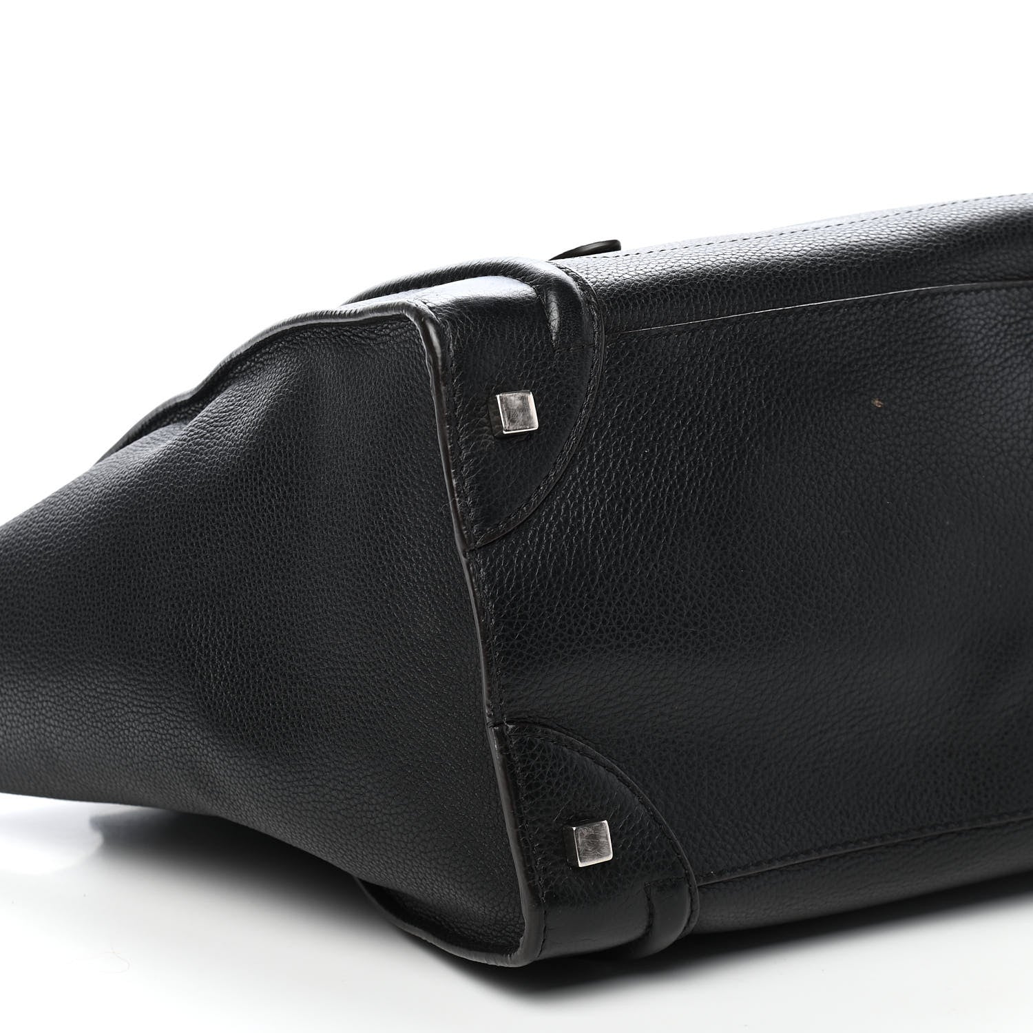 Celine Drummed Calfskin Mini Luggage Black 11 of 12