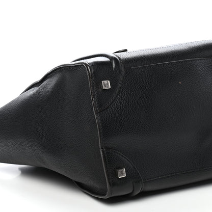 Celine Drummed Calfskin Mini Luggage Black 11 of 12