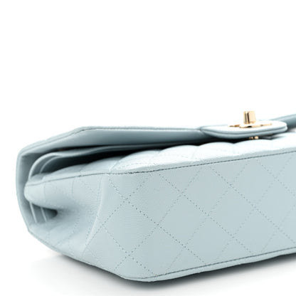 Chanel Caviar Quilted Medium Double Flap Light Blue 9 of 10