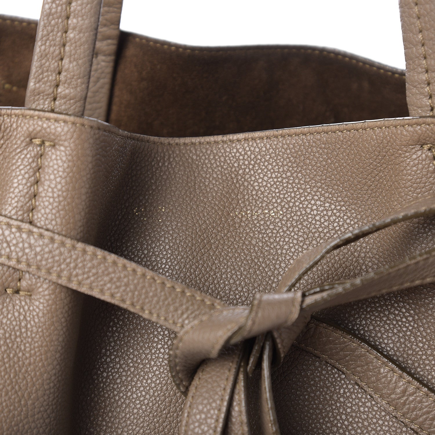 Celine Soft Grained Calfskin Medium Belt Cabas Phantom Taupe 8 of 13