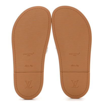 Louis Vuitton Monogram Denim LV Bliss Womens Comfort Mules 38 Turquoise 6 of 9