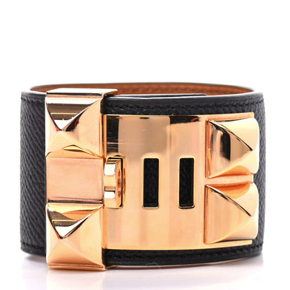 Hermes Epsom Collier de Chien CDC Bracelet S Black 3 of 7