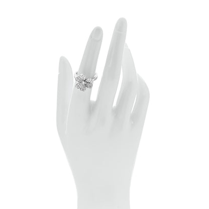 Van Cleef & Arpels 18K White Gold Diamond Small Frivole Ring 52 6 2 of 6