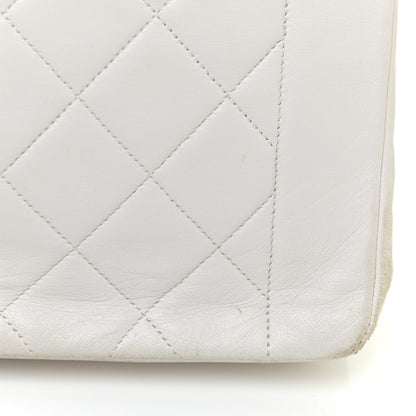 Chanel Lambskin Quilted Medium Single Flap White 17 of 23