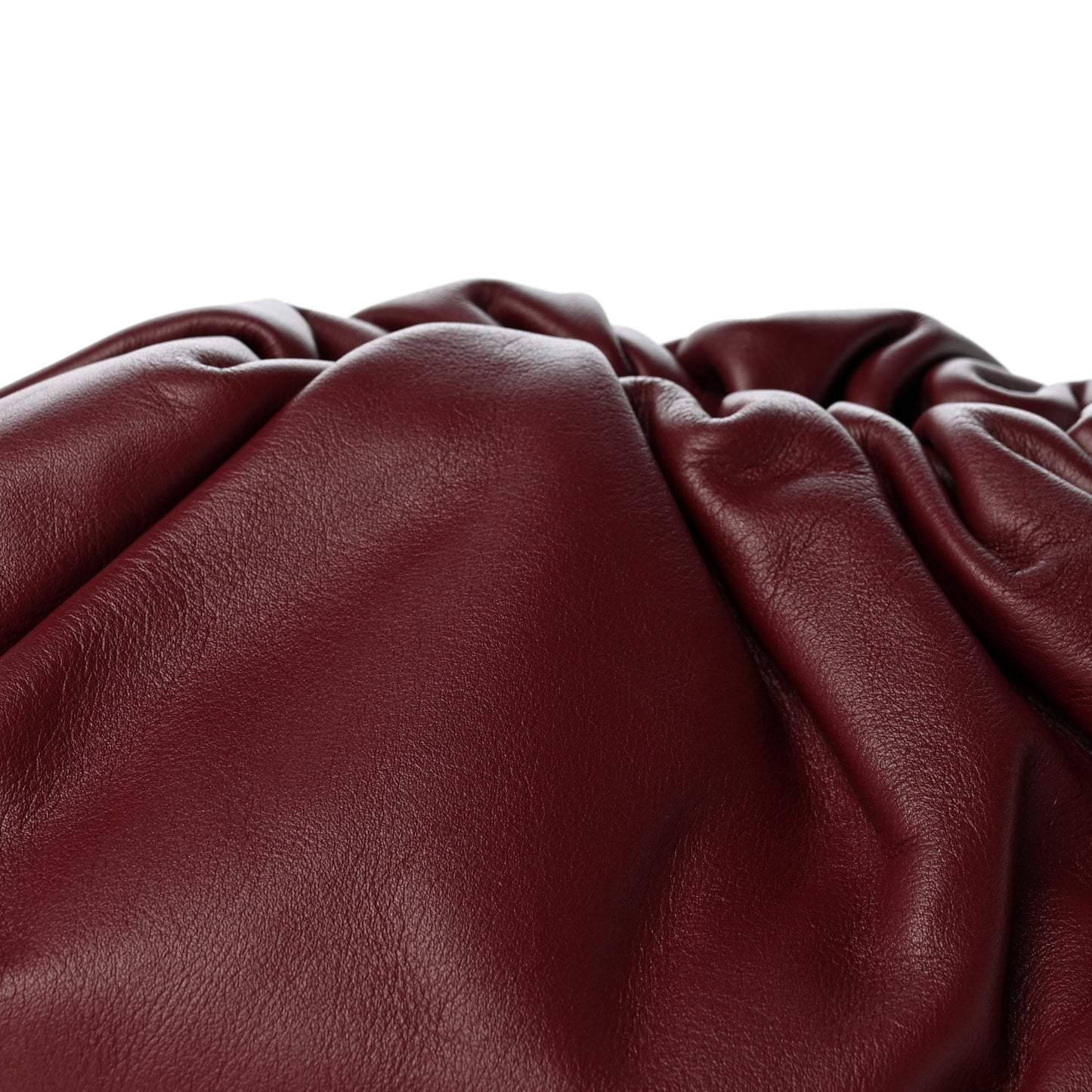 Smooth Butter Calf The Pouch Oversized Clutch Bordeaux