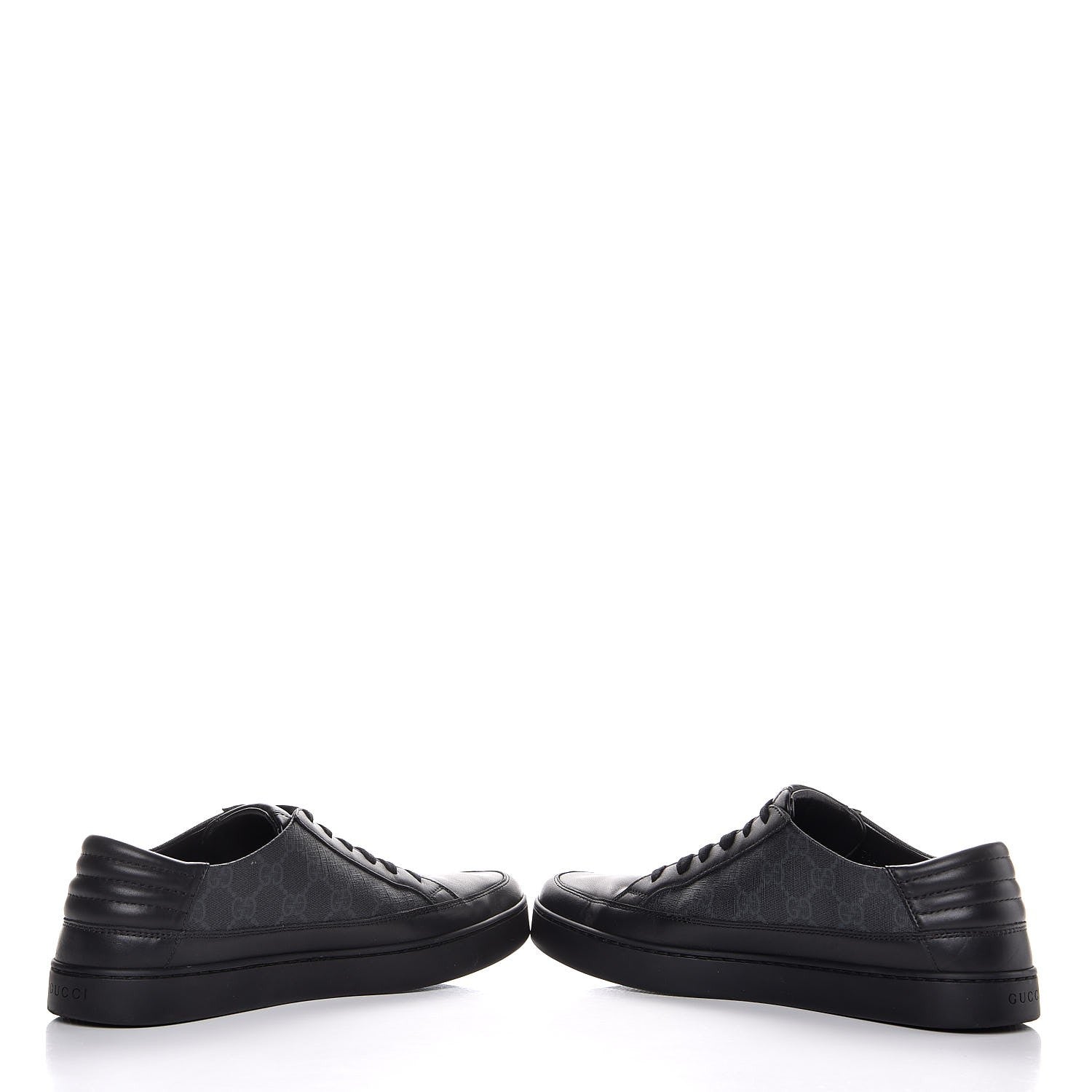 Gucci GG Supreme Monogram Mens Sneakers 9.5 Black 5 of 11