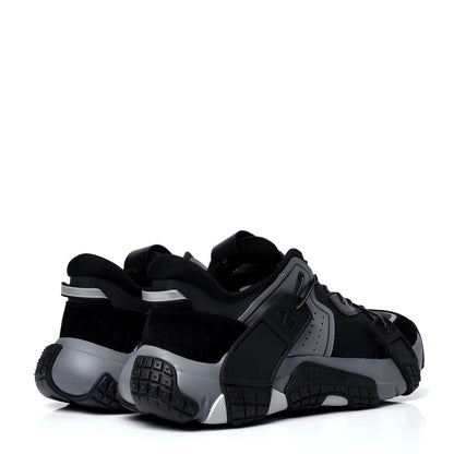 Valentino Garavani Mesh Suede Mens Wod Sneakers 45 Black Dark Grey 3 of 6