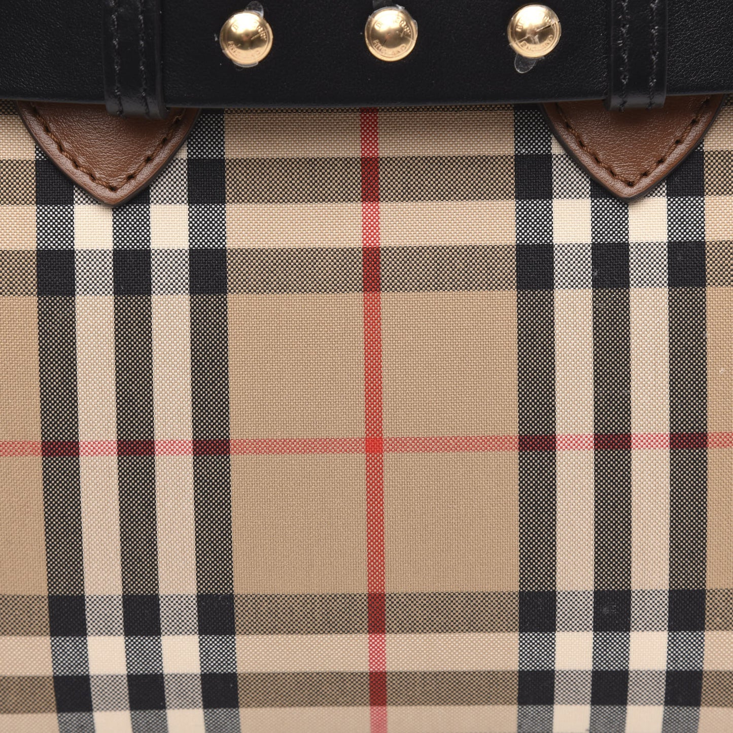 Calfskin Vintage Check Triple Stud Mini Belt Bag Archive Beige