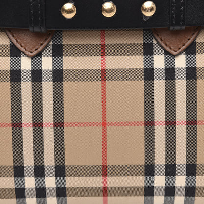 Burberry Calfskin Vintage Check Triple Stud Mini Belt Bag Archive Beige 8 of 10