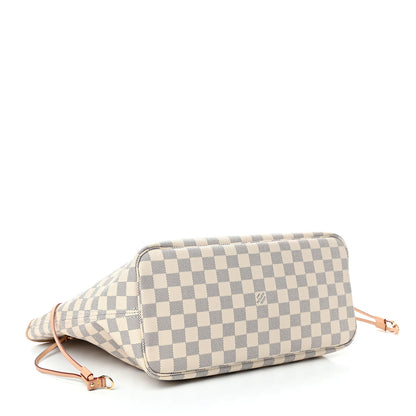 Louis Vuitton Damier Azur Neo Neverfull MM Rose Ballerine 3 of 4