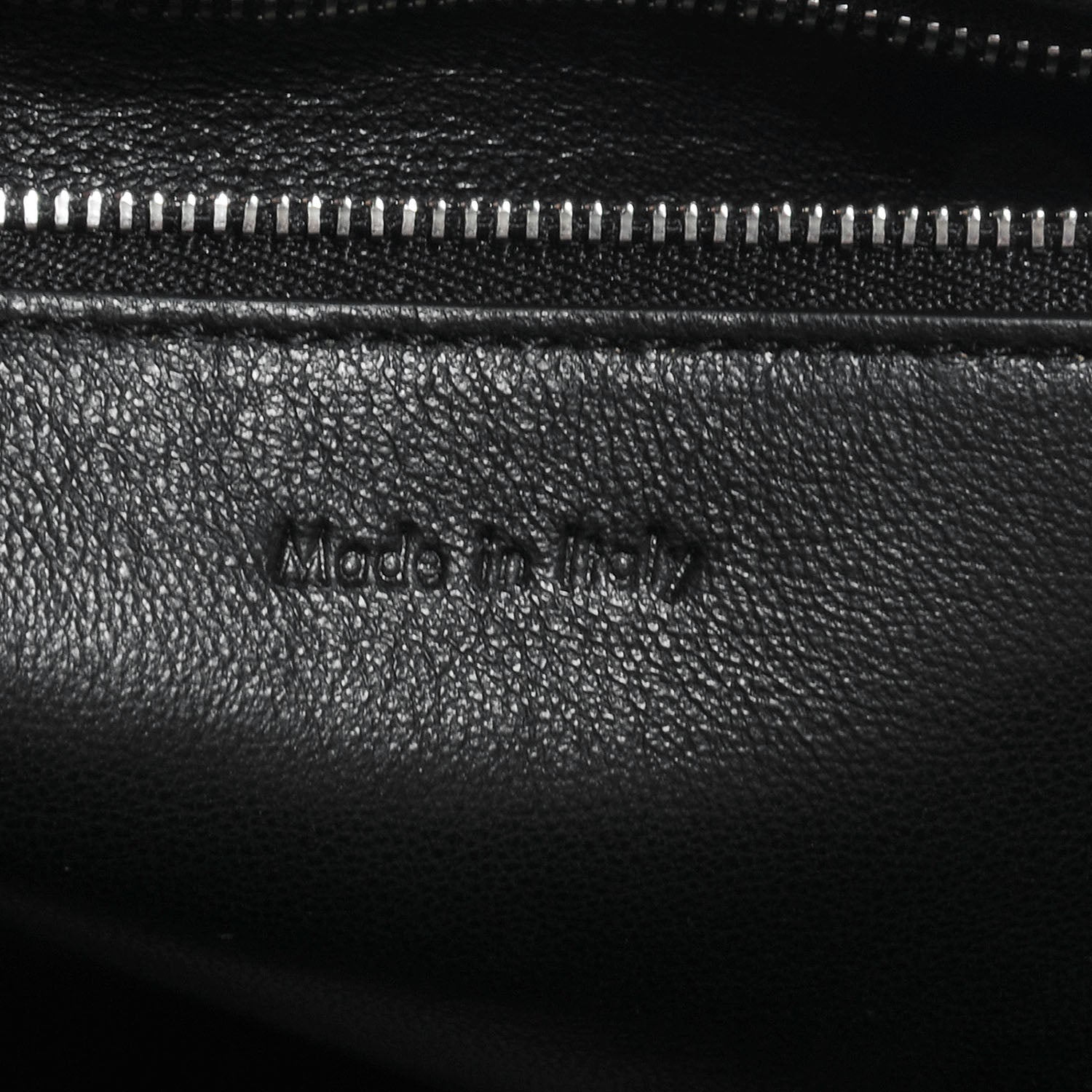 Celine Pebbled Leather Medium Edge Shoulder Bag Pearl Grey 7 of 8