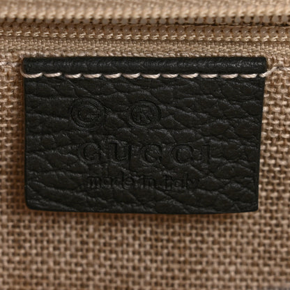 Gucci Dollar Calfskin Interlocking G Shoulder Bag Black 6 of 14