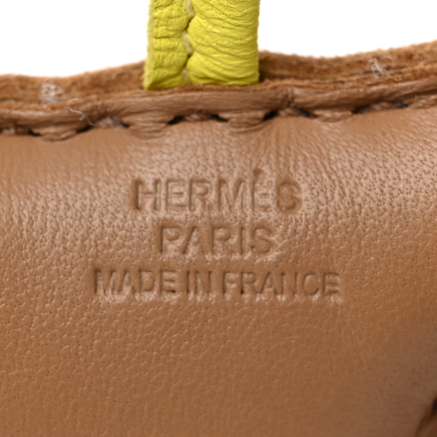 Milo Lambskin Shearling Budy Charm Chai Lime