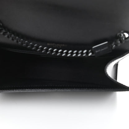 Saint Laurent Grain De Poudre Small Monogram Kate Satchel Black 5 of 10