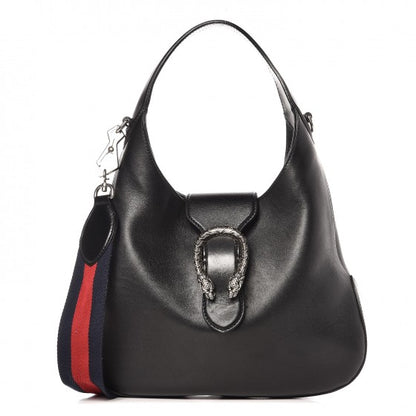 Gucci Calfskin Web Small Dionysus Hobo Black 1 of 11