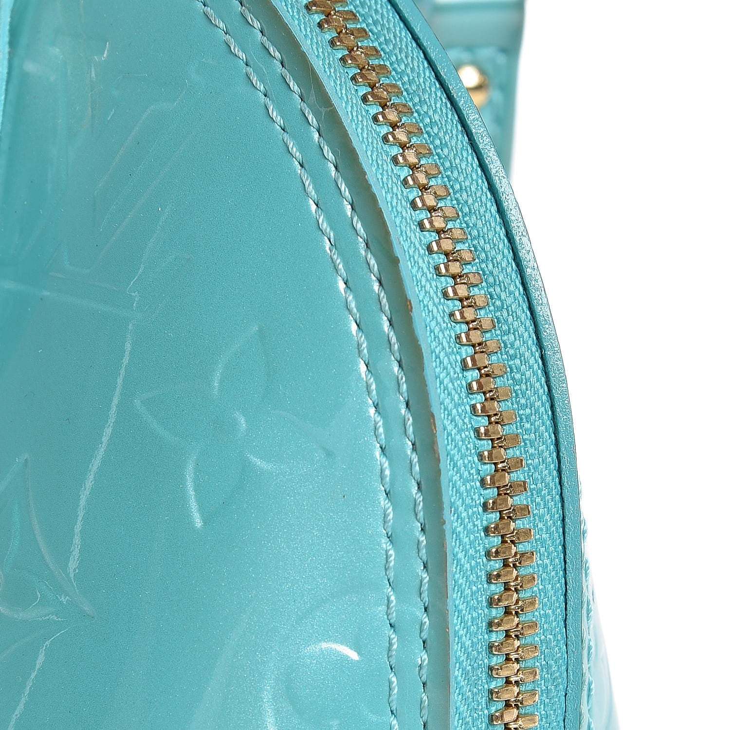 Louis Vuitton Vernis Alma BB Blue Lagon 18 of 24