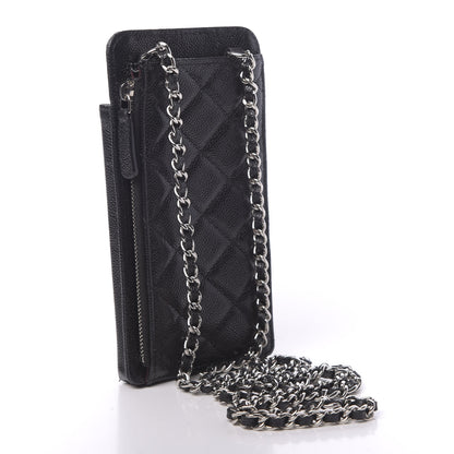 Chanel Caviar Quilted Zip Phone Case Black 3 of 14