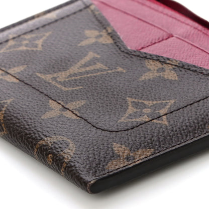 Louis Vuitton Monogram Zipped Card Holder Fuchsia 9 of 13