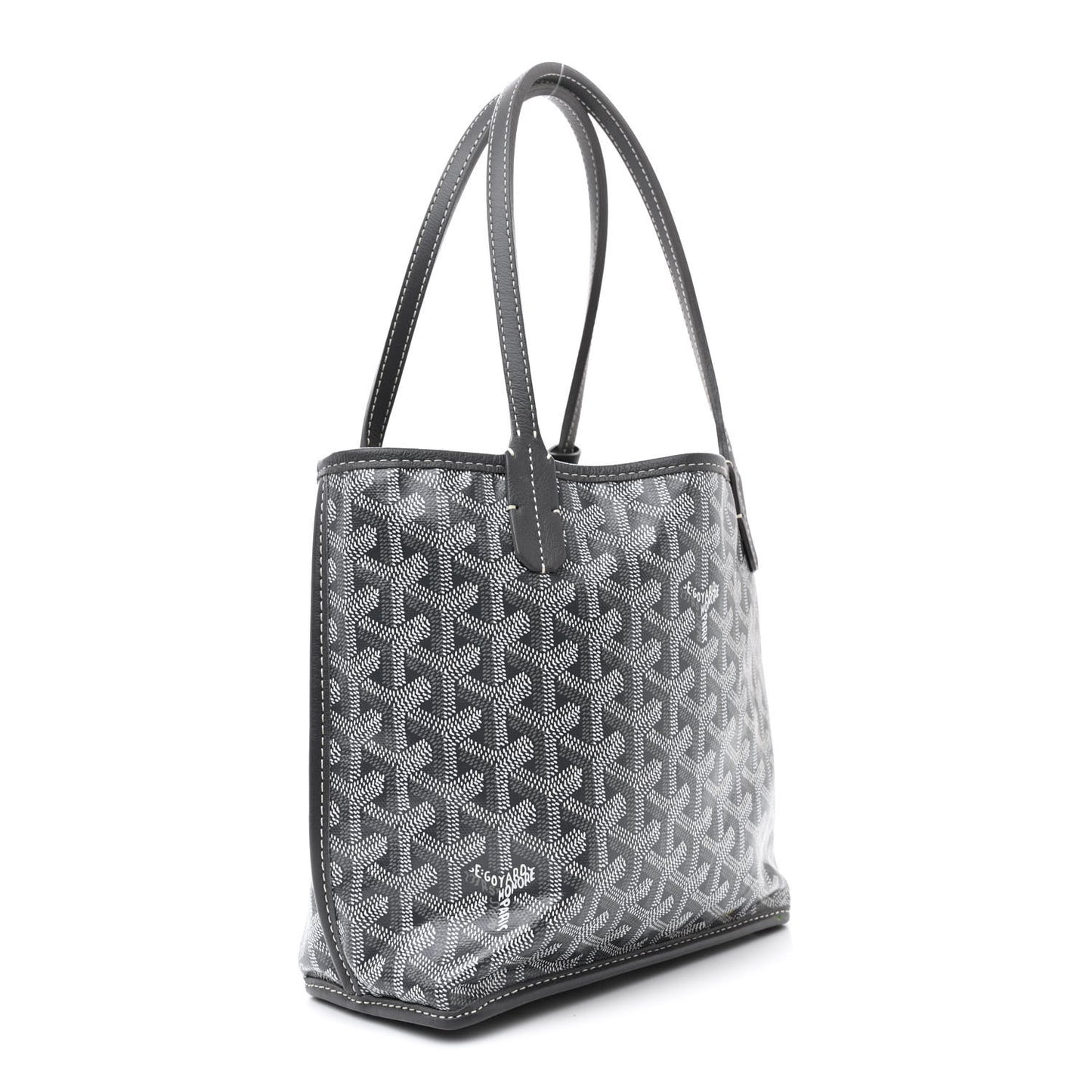Goyardine Reversible Mini Anjou Grey