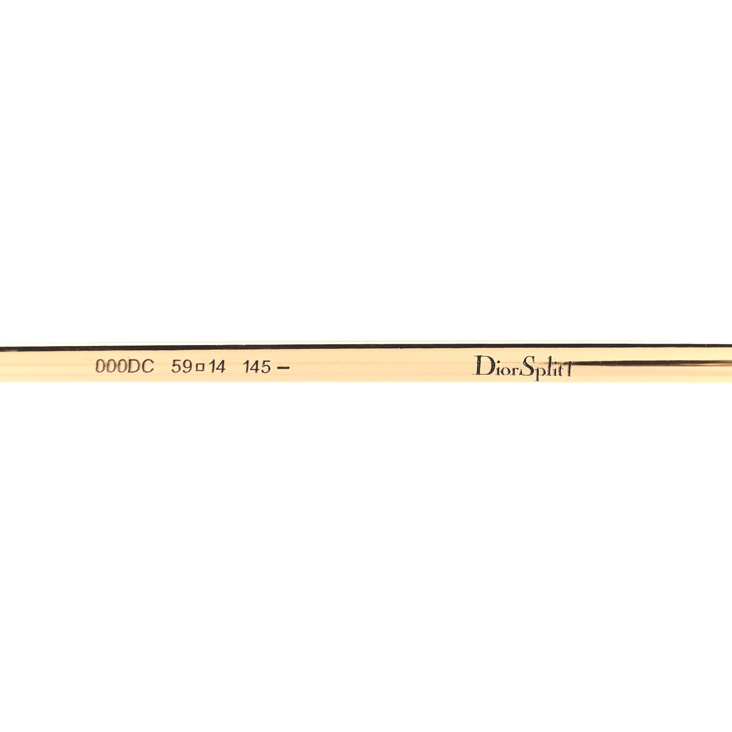 Christian Dior Split 1 Aviator Sunglasses Gold 5 of 7