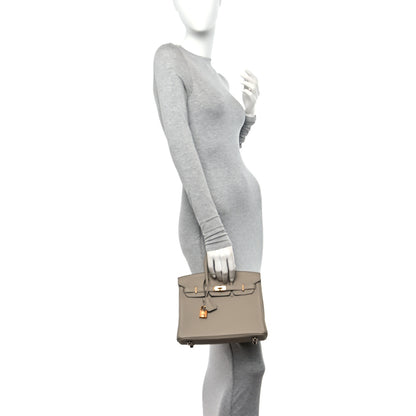 Hermes Togo Birkin 25 Gris Tourterelle 2 of 11