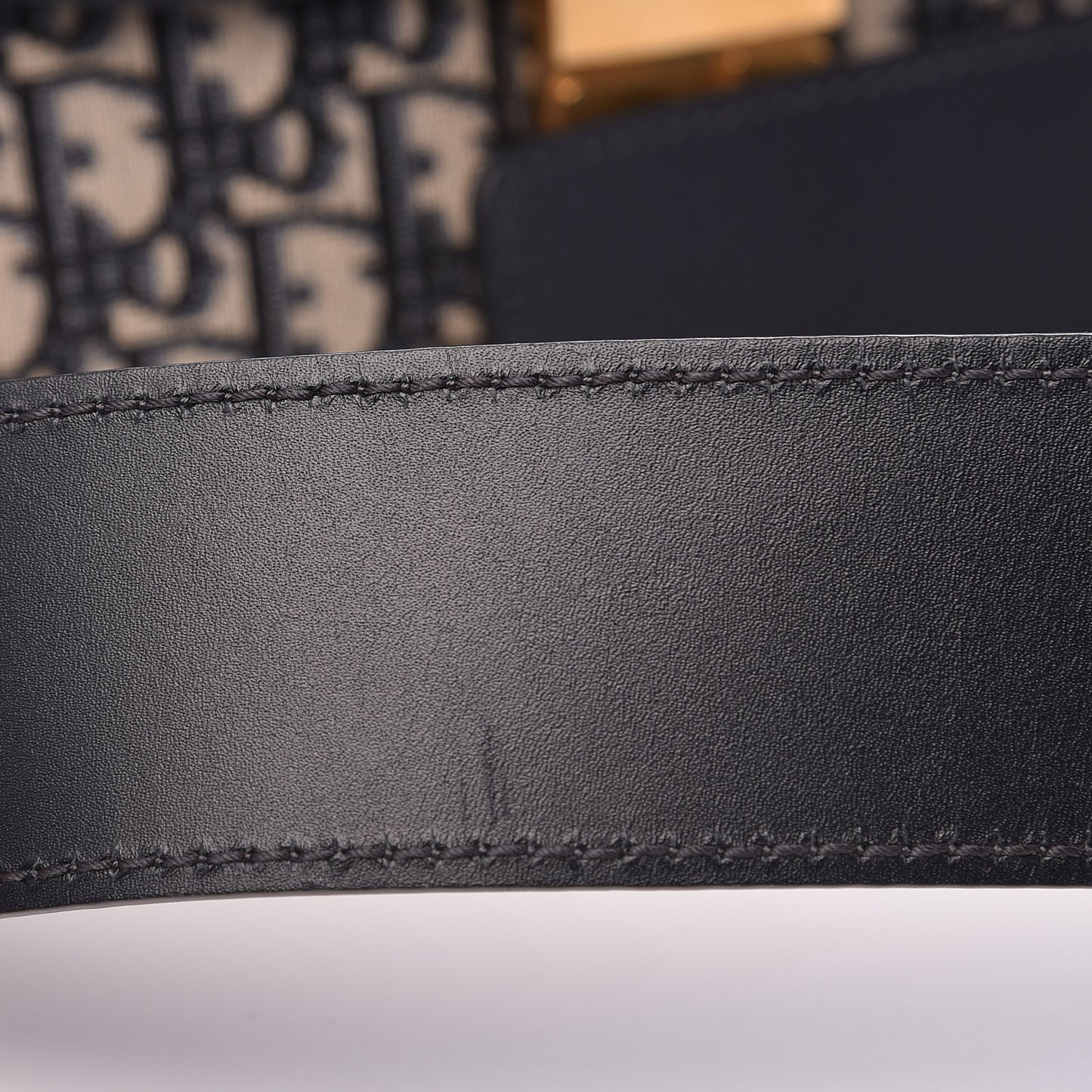 Oblique Flap Bag Navy Blue